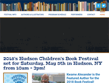 Tablet Screenshot of hudsonchildrensbookfestival.com